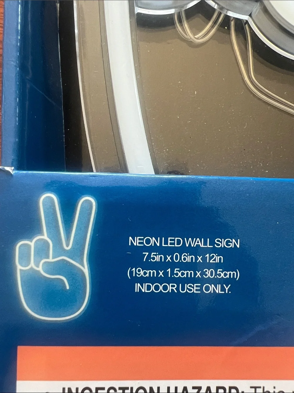 Hobby Lobby White Peace Hand LED Wall Sign